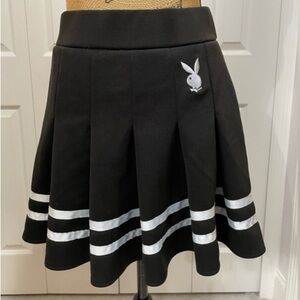 Playboy Black Pleated Skirt